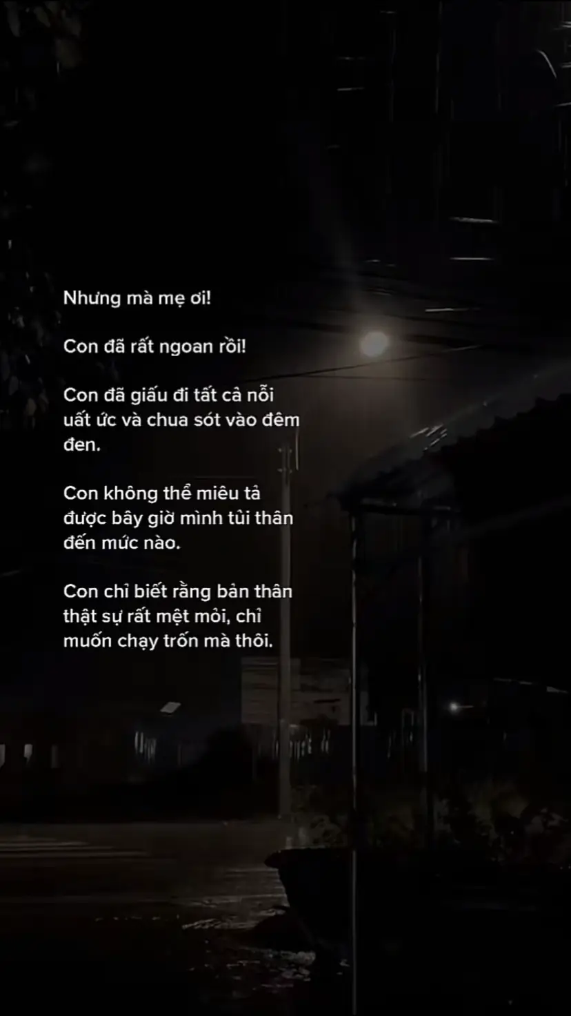 Luôn một mình và tủi thân! 