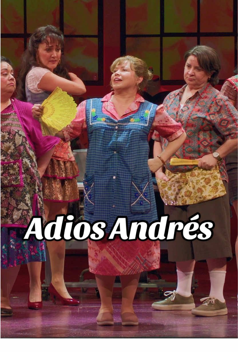 Doña Carmen, you got the menopause. Say “Adios Andrés” and hola to Tony® Award nominee Justina Machado and the cast of Real Women Have Curves: The Musical! @Carla Jimenez @Sandra Valls @Shelby Acosta @Jennifer Sánchez @Florencia Cuenca #justinamachado #rwhcmusical #rwhc #realwomenhavecurves