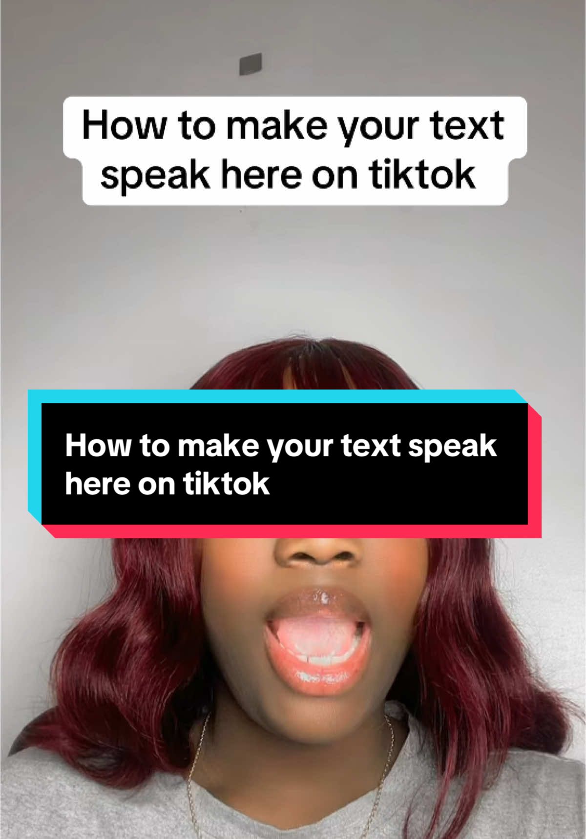 How to make your text speak here on tiktok #tiktoktips #newtiktok #creatortips #tiktokbeginners #newtiktokers #light4198 