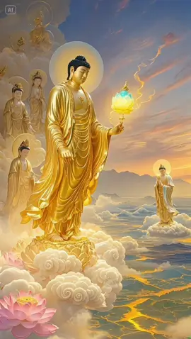 Amitabha Buddha leads the way