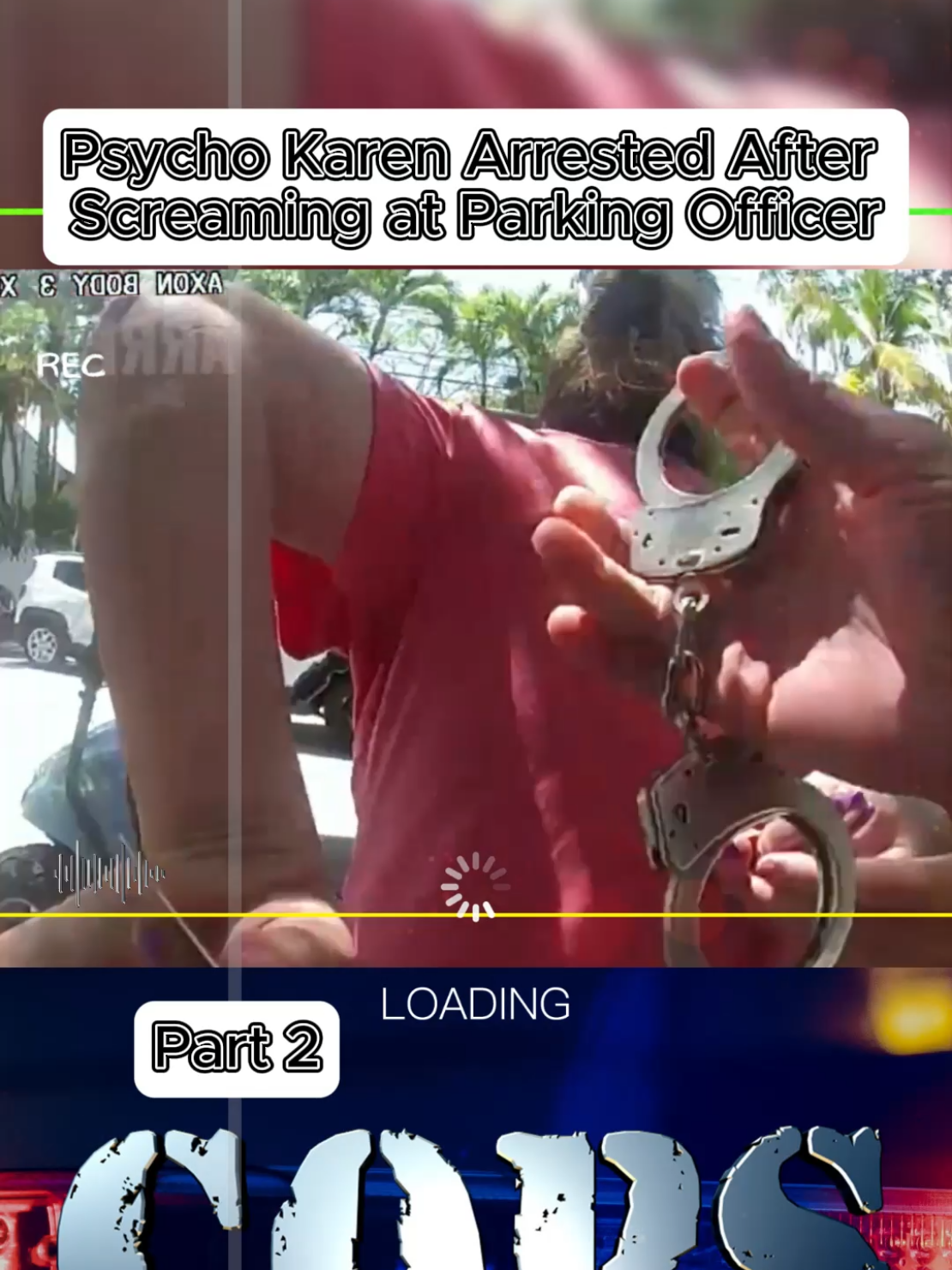 Psycho karen Arrested after screaming At parking officer Part 2 #cops #arrested #copsofftiktok #policeoftiktok  #fyp  #policeofficer #policeousa #bodycam #crime #truecrime #truestory #foryou #policeoftiktok #copscam #viral 