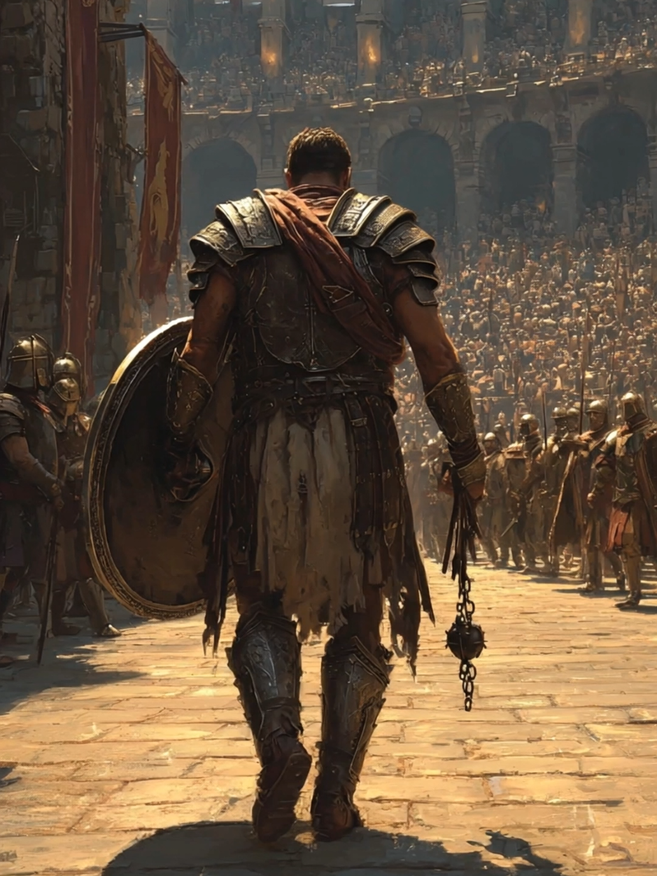 A Roman Gladiator makes his way into the Colosseum for a big event. #romans #romanlife #romancolosseum #colosseum #romangladiator  #gladiator  #creatorsearchinsights 