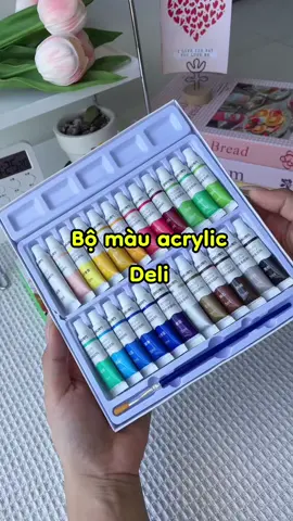 Màu Acrylic dạng tuýp 5ml Deli #laclacbeo68 #mauacrylic #màuacrylic #hoạcụ 