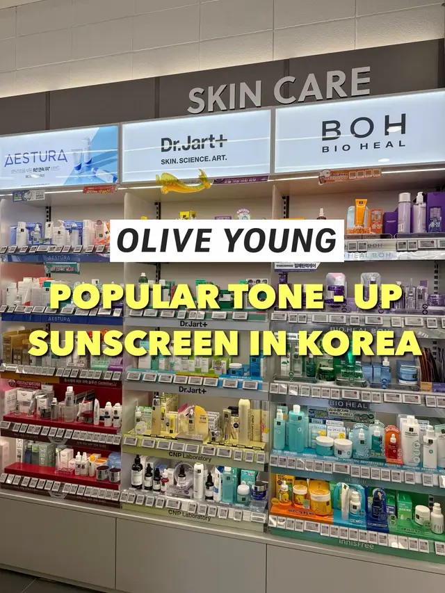 Tone - up sunscreen is everywhere right now in Olive Young and i’m actually a huge fan of using tone - up sunscreen too as it’s great to even out my skin for daily use! 🤍☀️ here are some of my top picks that I have tried! ✨@OLIVE YOUNG Global  - #fyp #sunscreen #toneupsunscreen #tintedsunscreen #koreansunscreen #koreanskincare #kskincare #oliveyoung #oliveyoungmusthave 