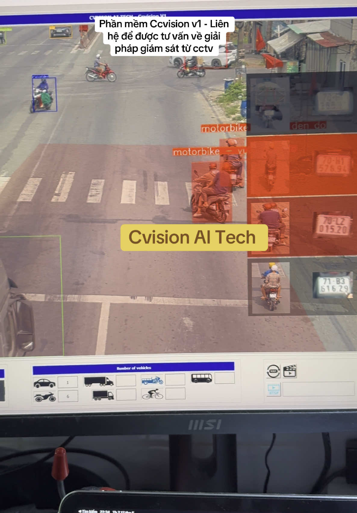 Demo chay video phần mềm phạt nguội Ccvision v1 ( Chưa triển khai thực tế - chỉ mang tính chất minh hoạ) - Cvision AI Tech #CvisionAItech #ccvisionv1 #ccomputervision #cctv 