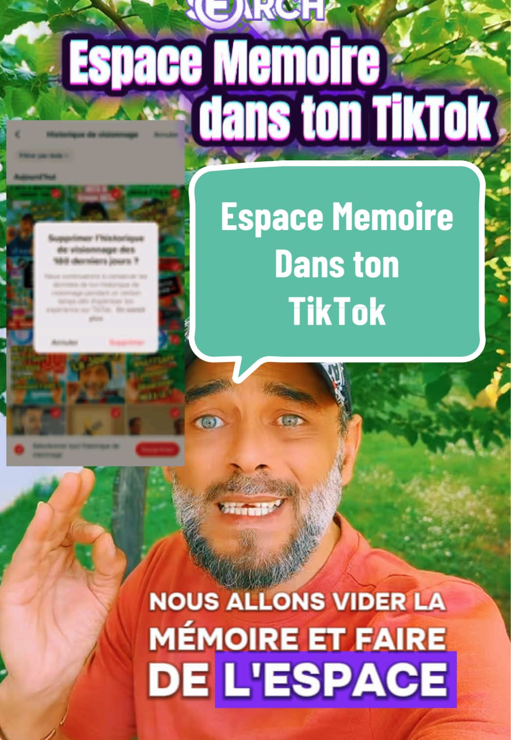 Espace Mémoire dans ton TikTok. Comment supprimer mon historique de visionnage TikTok sur 180 jours ? Voici la manœuvre pas à pas pour supprimer tin historique de Visionnage TikTok sur la période de 180 jours précédents. #dsl77 #memoire #espace #memory #historique #search #find #solution #conseil #methode #astucestiktok #astuce  @farid.ob77  @farid.ob77  @farid.ob77 