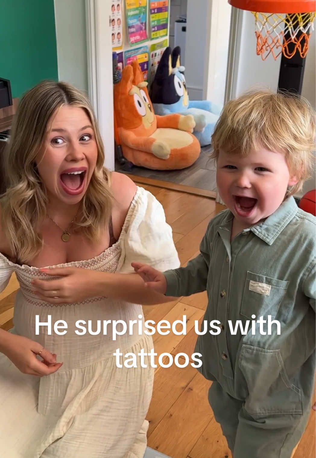 I knew that Connor was going to get Koazys drawing tattooed but absolutely had no idea about anything else he was going to come back with 🥺🤍 Babi 