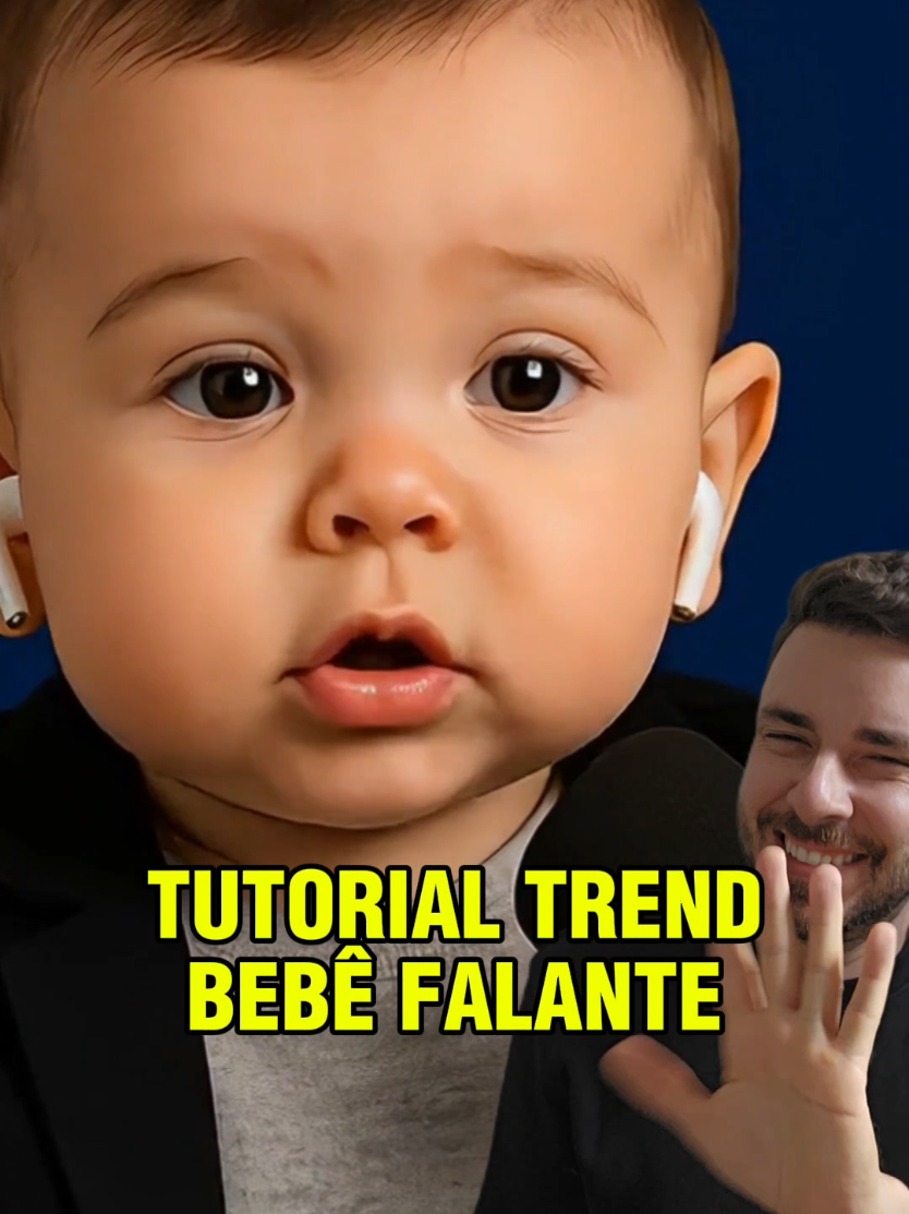 Tutorial pra você aprender a fazer a trend do Bebê falante no podcast. Essa trend do bebê falando no podcast está super em alta e é muito fácil de fazer. #creatorsearchinsights #bebefalando #bebefalante #bebepodcast #inteligenciaartificial 