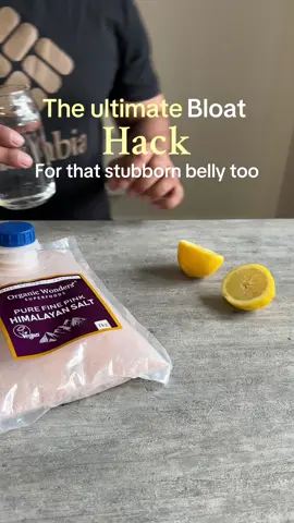 Our secret for beating bloating & feeling summer ready — Himalayan salt + lemon water every morning. Don’t sleep on this! #bloatingrelief #himalayansalt #lemonwater #summerready #debloat #guthealth #wellnesstips #morningroutine #naturalremedy 