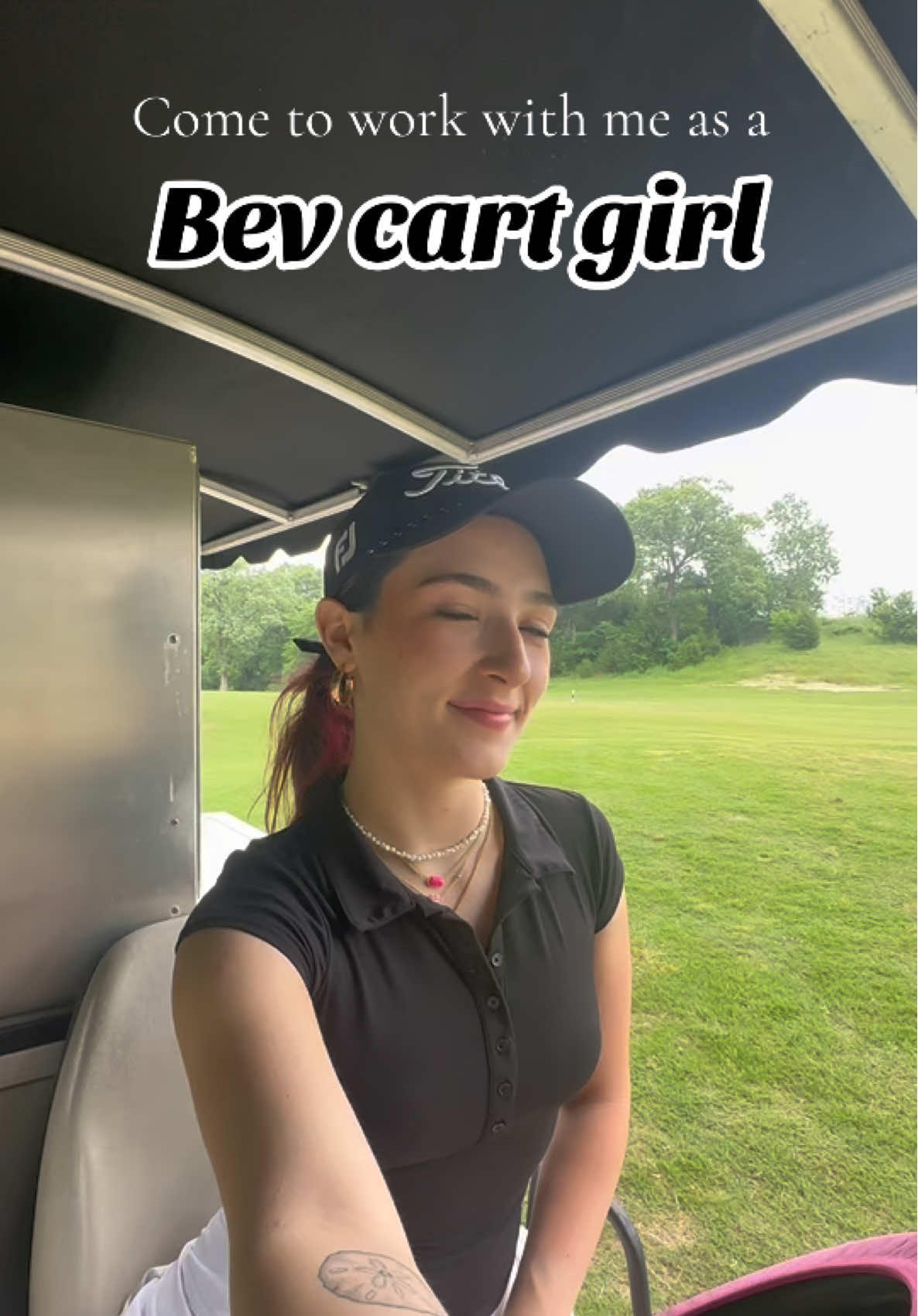 The amount of Tito’s I went through today was insane #cartgirl #beveragecart #bevcart #golf #fyp #golftok #cometoworkwithme 
