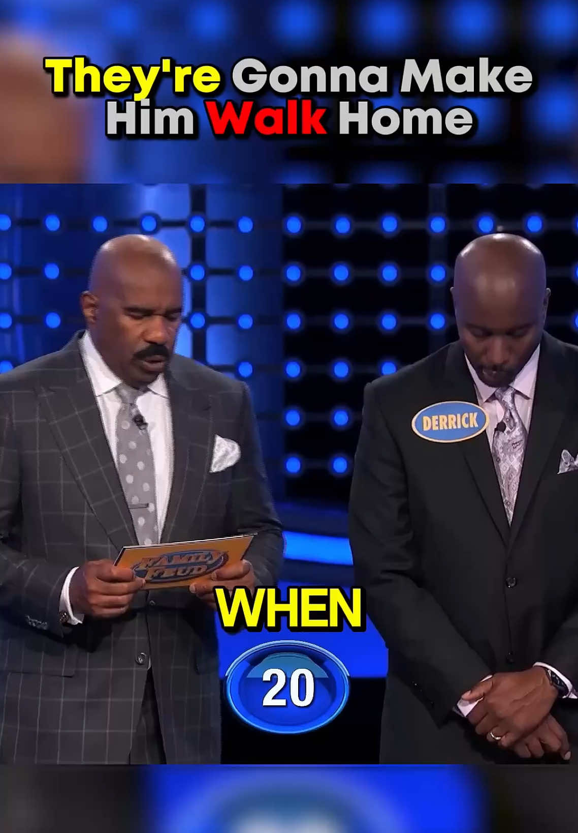 They're Gonna Make Him Walk Home 😁#steveharvey #familyfeud #millionaire #motivation #funny #men #women #answer #show #foryou 