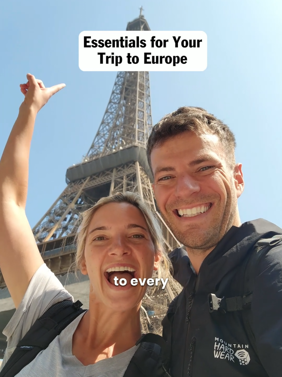 Save this for your next Europe trip! After visiting every country in Europe, we’ve found these 4 things to be essential before you go: 1. Download a maps, translation & currency app. You’ll use them daily. 2. buy an eSIM before you go. With @Simify (formerly SimsDirect) you can get unlimited data in 40 countries. Use our code HE15 for 15% off! 3. Prebook top attractions - summer spots sell out fast. 4. Bring a universal adapter + power bank to stay charged anywhere. What are your favorite Europe travel tips? #ad #worldtravel #americantravelcouple #traveltips #simify #eSIM #eSIMtips #europetravel #travelhacks #europetraveltips