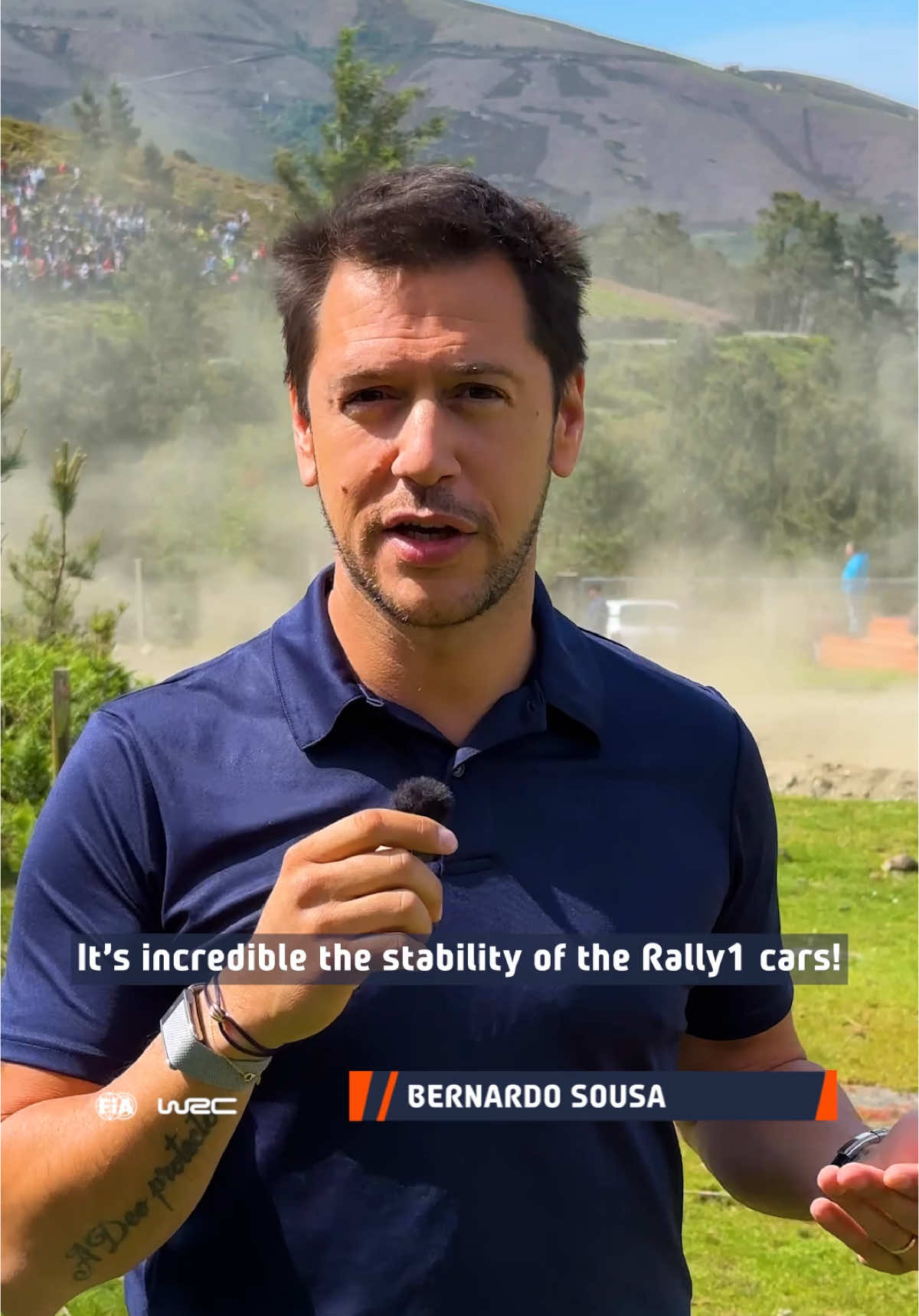 Bernardo Sousa talks us through the maximum downforce Rally1 cars generate 🤩 #WRC #rally #Motorsport #rallydeportugal #Portugal 