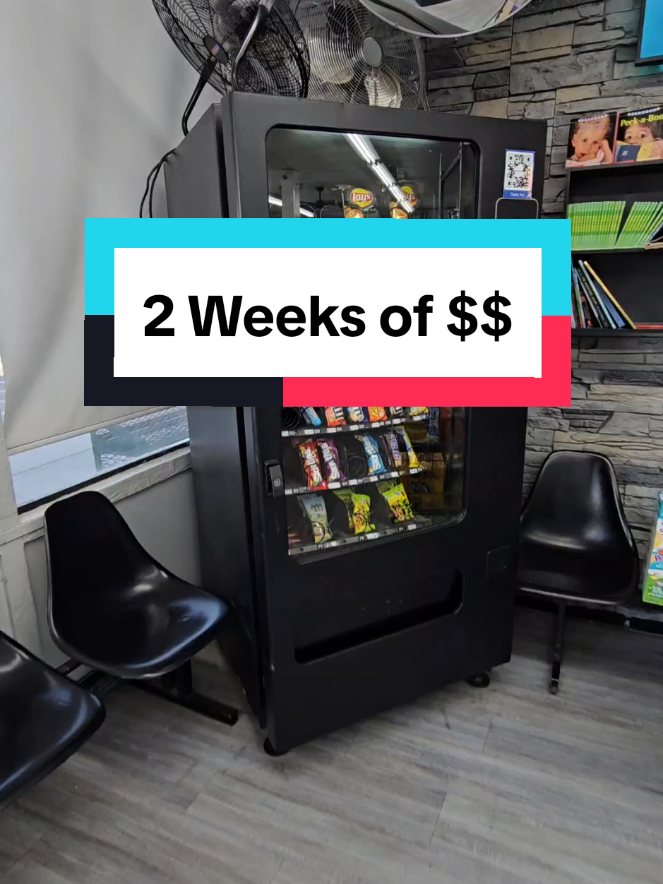 2 Weeks of $$ in my Vending Machine #money #business #vendingmachine 