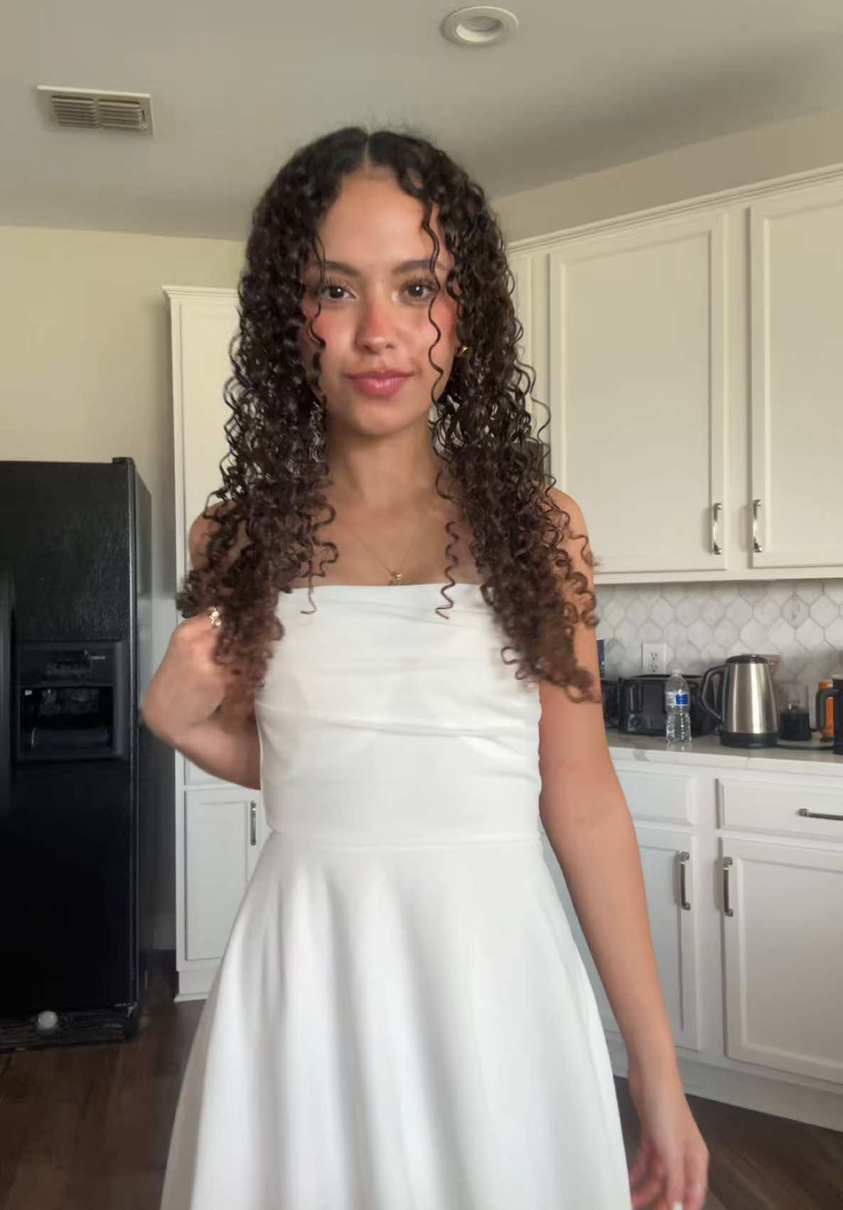 grad party szn #OOTD #outfitinspo #curls #hairinspo #makeupinspo #graduation #dressinspo #soundstouse #fyp #sound #viral 