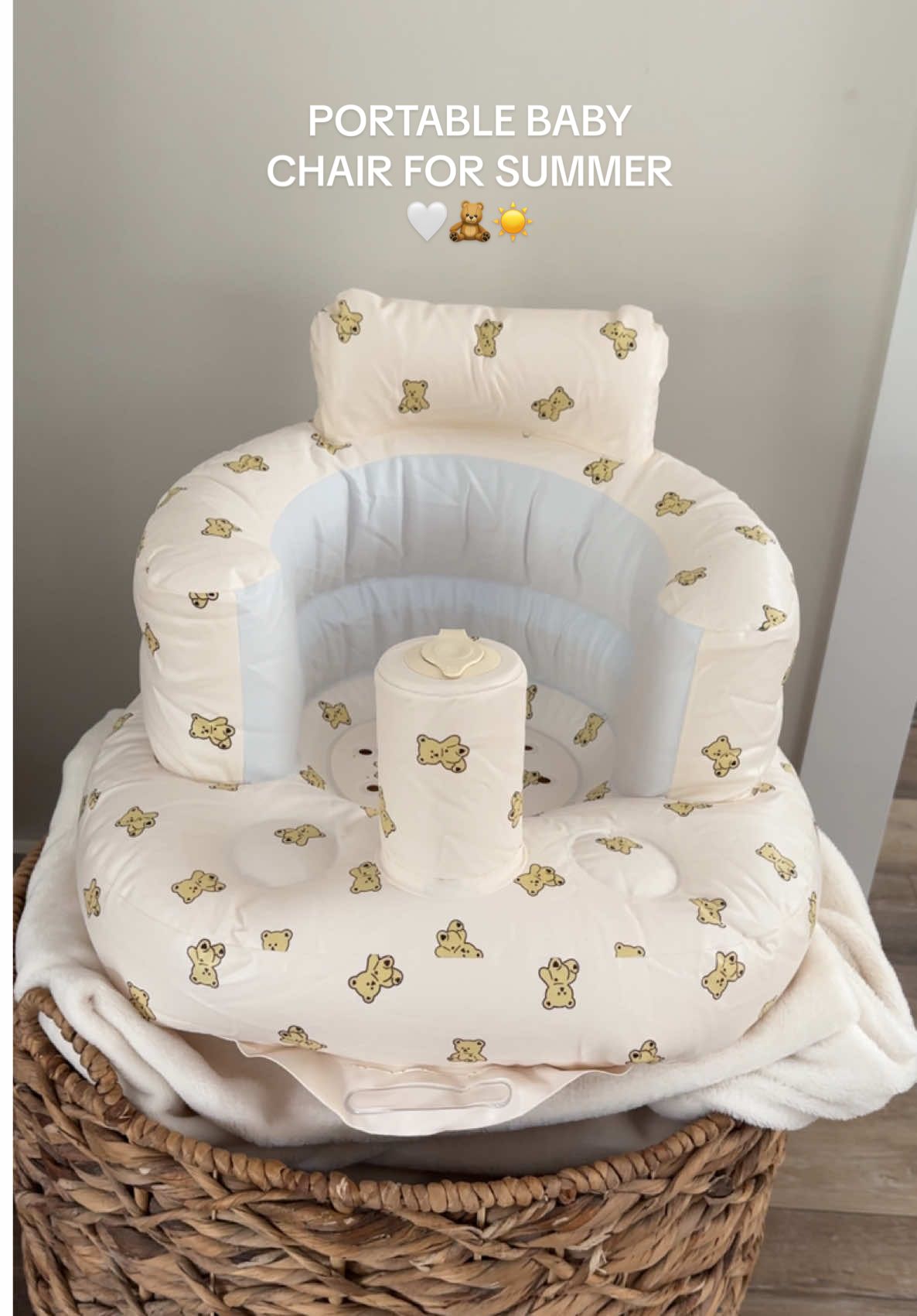 this portable baby chair is ON SALE with FREE SHIPPING! It’s compact & set up is QUICK & EASY making it perfect for traveling or just hanging out in the back yard! 🤍🧸☀️ #portablebabychair #babychair #summerbabymusthaves #travelwithbaby #vacationwithbaby #babychair #momtok 