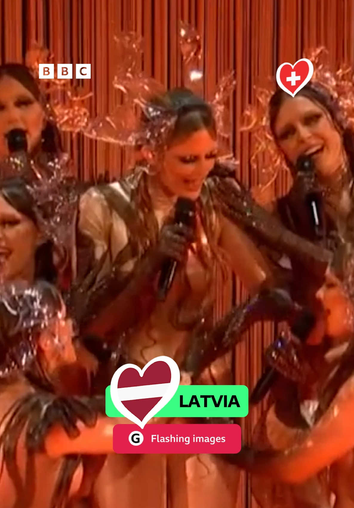 A chant for happiness 🙏 We are hooked on this mesmerising performance from Latvia's Tautumeitas 🇱🇻 #Latvia #Tautumeitas #Eurovision #Eurovision2025