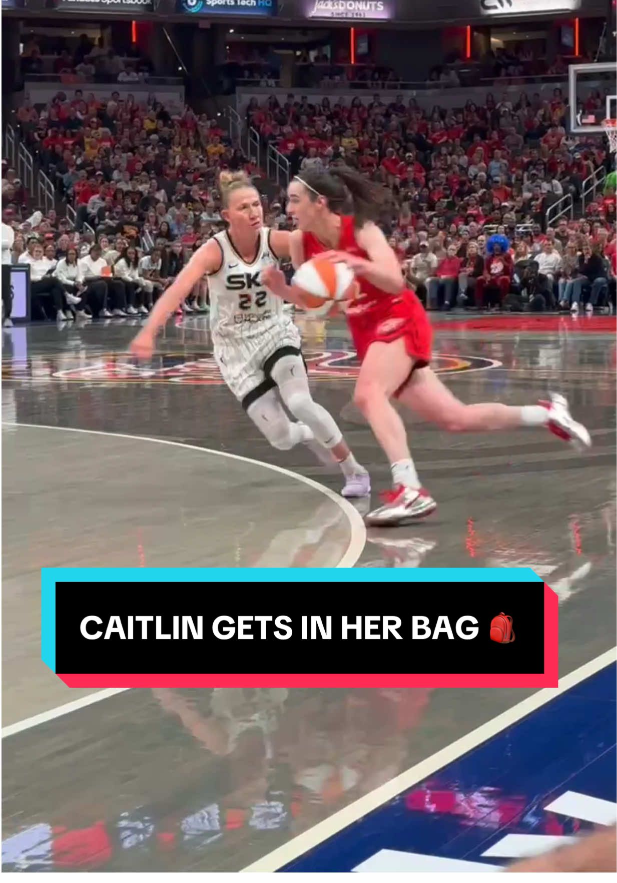 Oh yeah... Caitlin Clark is COOKING! #WNBA #WNBATipoff #CaitlinClark #WomensBasketball