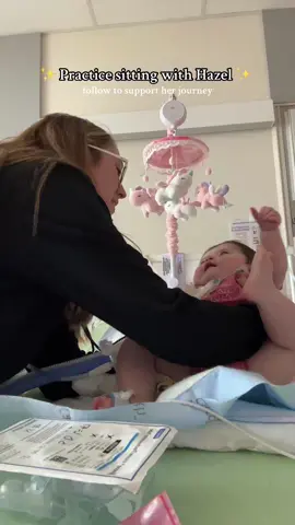 Our sweet Hazel has very low muscle tone, which makes even the basics—like head control and sitting up—a challenge. But every day, she pushes through with so much strength and courage. Watching her grow stronger is the greatest gift. Send her some love and encouragement—she’s working so hard! 🫶💗 #hazelsjourney #fyp #specialneedsmom #like #support #babygirl #strongereveryday #wegotthis #hospitallife #hospital #viral #gofundme 