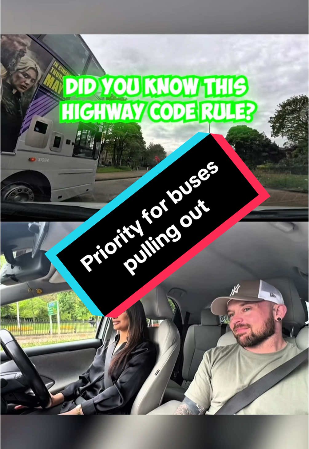 The Highway Code tells us to give priority to buses pulling out when it’s safe to do so 👍 #drivinginstructor #highwaycode #buses #learnerdriver #newdriver #drivingschool #drivinglessons #driving 