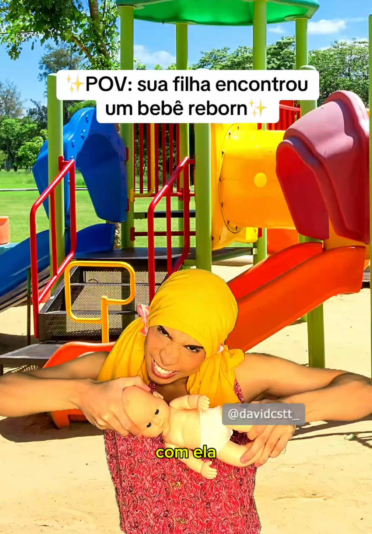 A Maria Alice amou conhecer a nova amiguinha reborn 😍😍🍼👩‍🍼 KKKKKKKKKKKKM