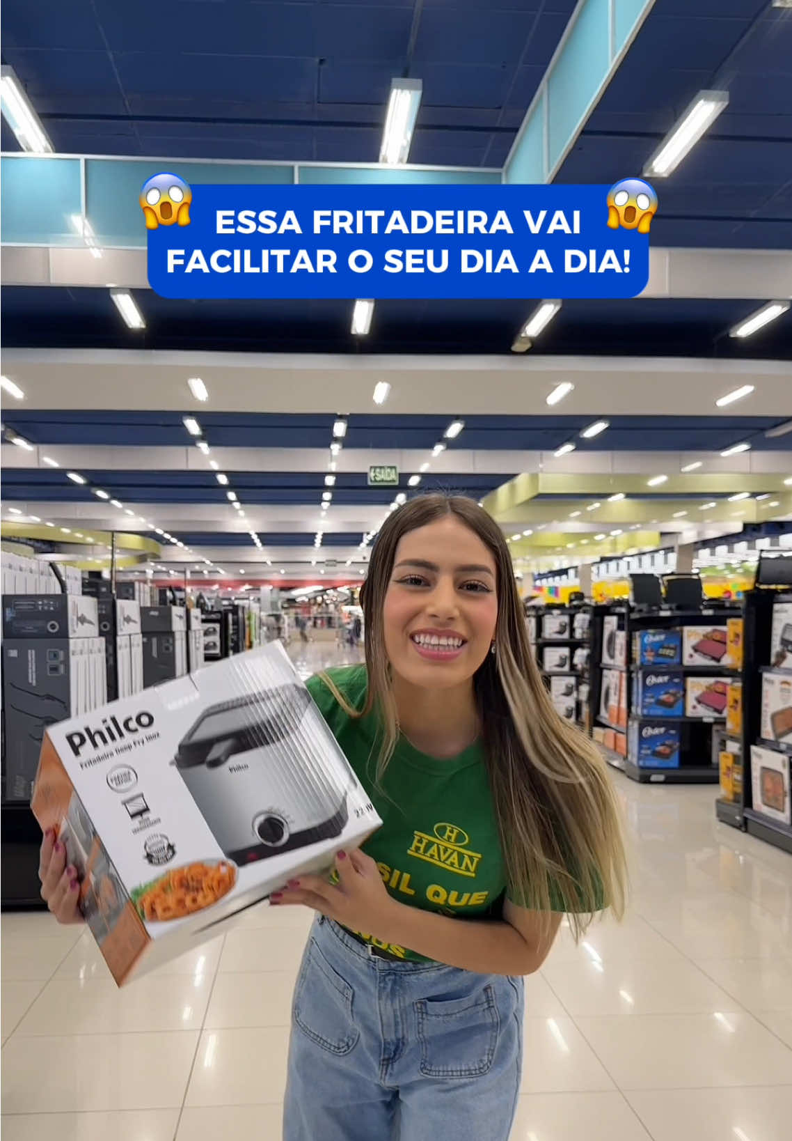 A Fritadeira Philco Deep Fry vai transformar sua cozinha! 😍🍟   Mais praticidade na hora de cozinhar!   ✅900W de potência para fritar rapidinho e sem bagunça ✅Cesta removível em aço inox  ✅Recipiente antiaderente para óleo, super fácil de limpar ✅Temperatura até 190°C  ✅Visor em vidro transparente para acompanhar o preparo   Garanta a sua na Havan por 10x de 29,99 sem entrada e sem juros!🗽🏛️ #Havan #FritadeiraPhilco #Cozinha