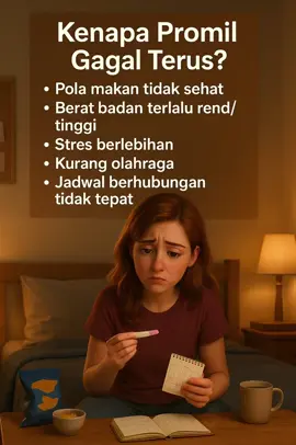 “Udah promil berkali-kali tapi belum berhasil? Bisa jadi karena hal-hal ini yang sering disepelein… 😞”#promil #promilalami #promilberhasil #promilcepathamil #promilsukses #promilcepat 