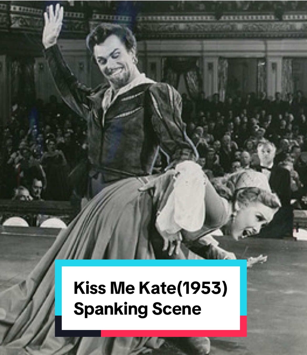 Replying to @fortheloveofoldhollywood #fortheloveofoldhollywood #goldenageofhollywood #oldhollywood #1953 #moviemusical #kissmekate #spanking #funfacts #movietrivia📽🎬 