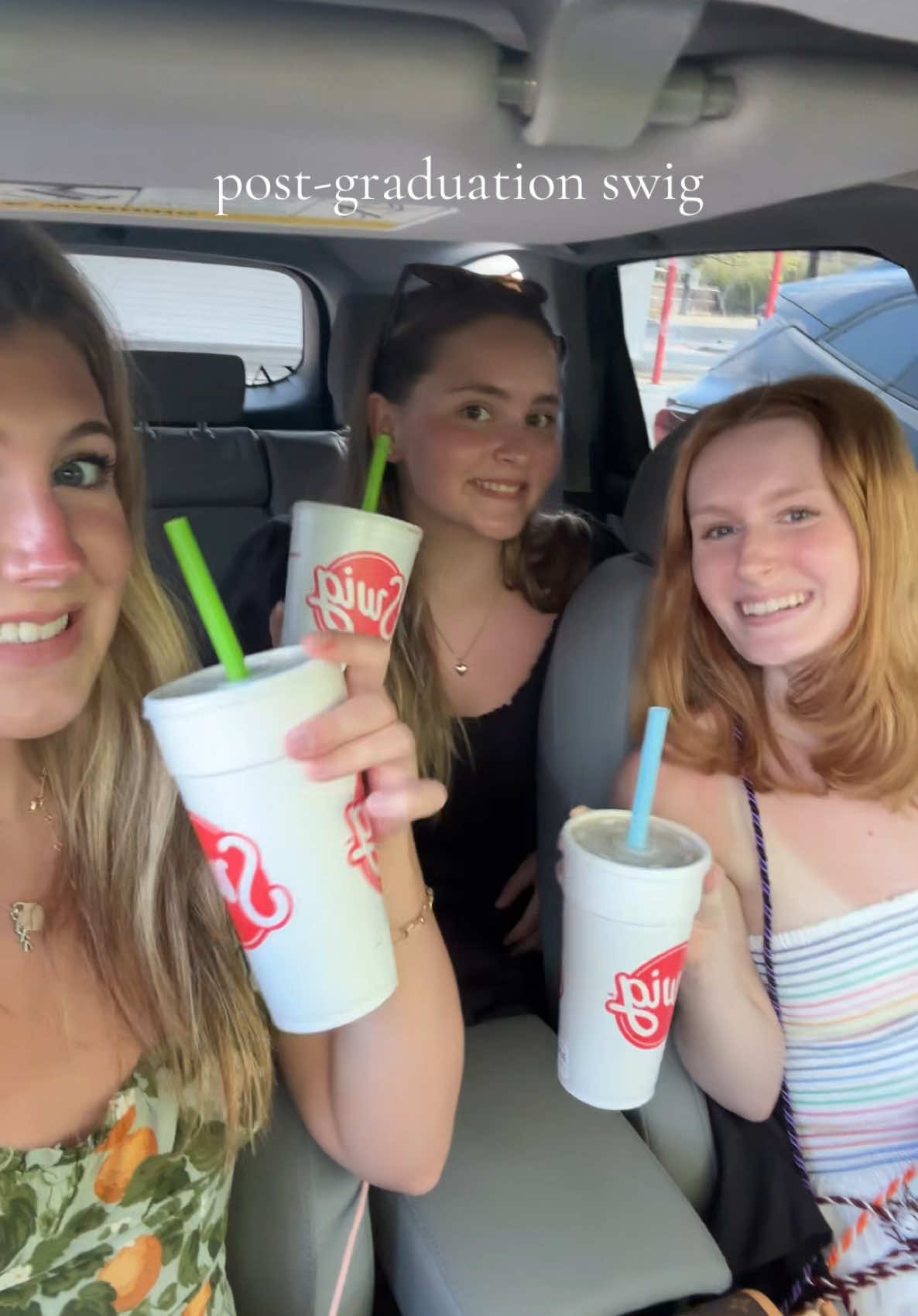 @caroline just graduated and wanted swig so we took her to swig #swig #graduation #justgotmarried @Mia Phillips 