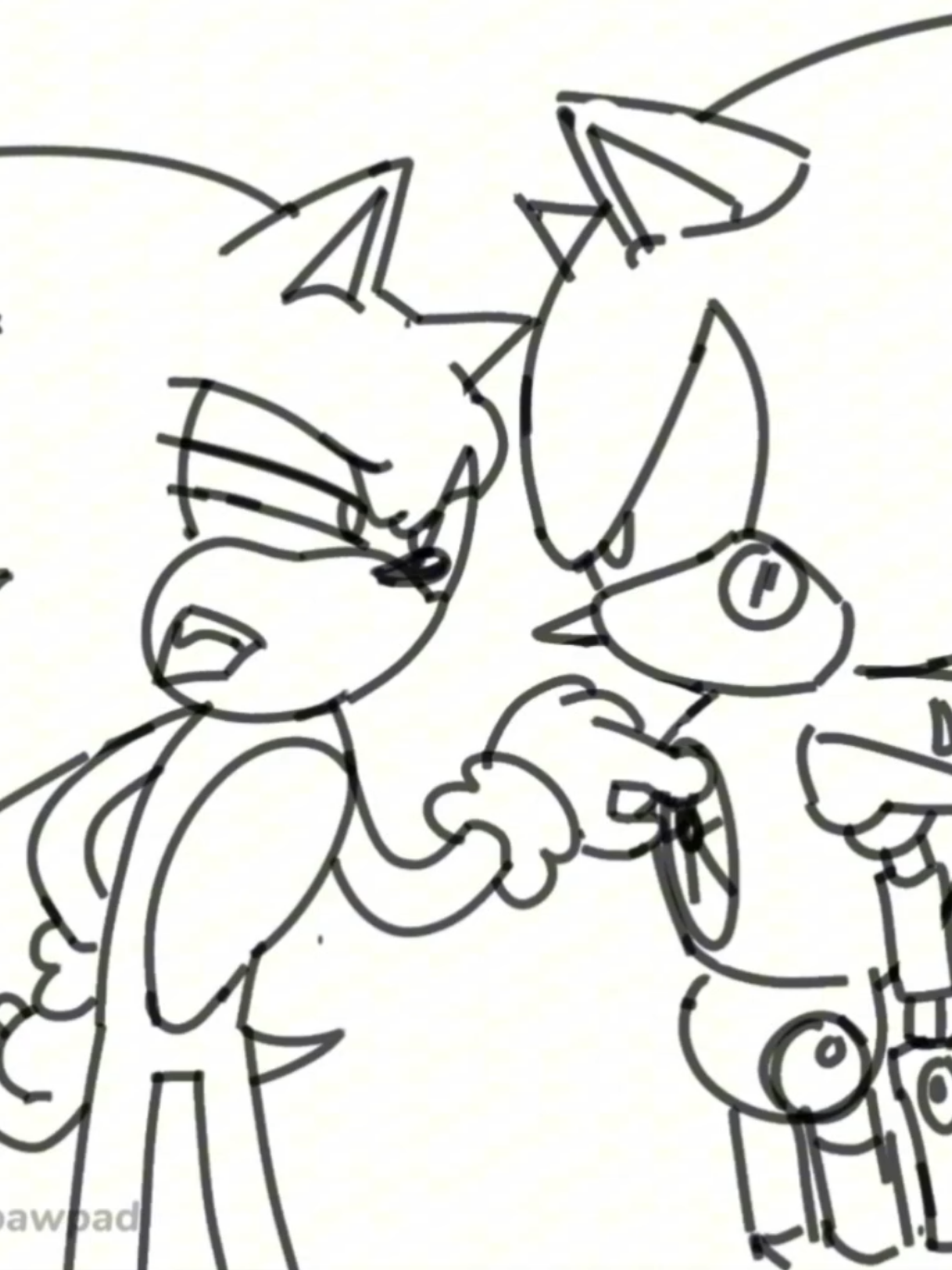 #SONIC + #METALSONIC  about time I post some art, ignore the lag capcut sucks atm grr || #sonicthehedgehog #metalsonic #fyp #xavierrenegadeangel #edit #shadowthehedgehog #art #metonic /for views #animationmeme This took too long #capcut #ibispaintx #alightmotion