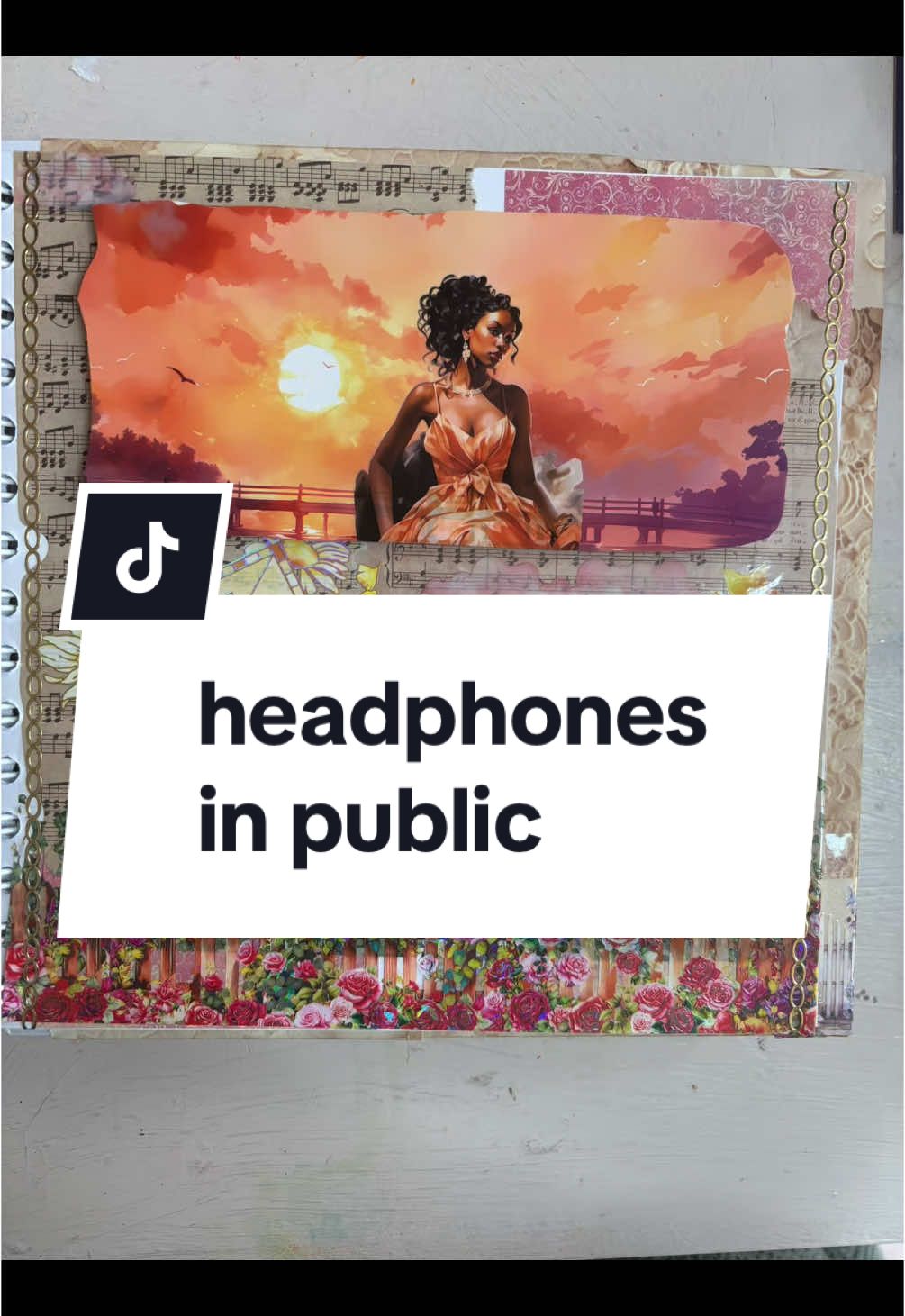 #stitch with @Finch 🦇 my two cents on this pretty nuanced conversation #journaling #scrapbook #HeadphonesInPublic 