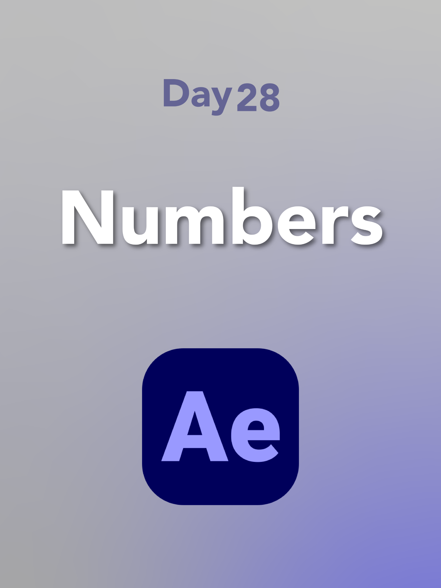 Day 28/50 – Number  Master one effect a day in After Effects.    #aftereffects # #افترافكتافكت #motivation #موشن_جرافيك #الخليج_العربي_اردن_عمان_مصر_تونس_المغرب #AE50Days