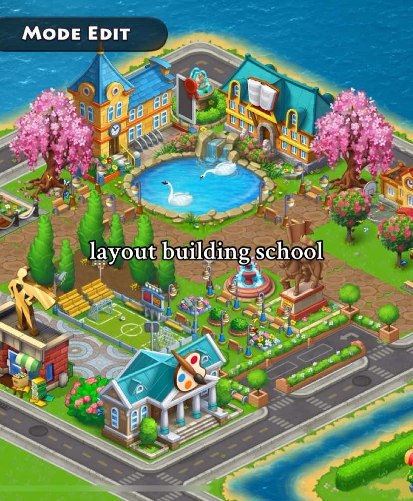 building school township 🏫#layouttownship #township #playrix