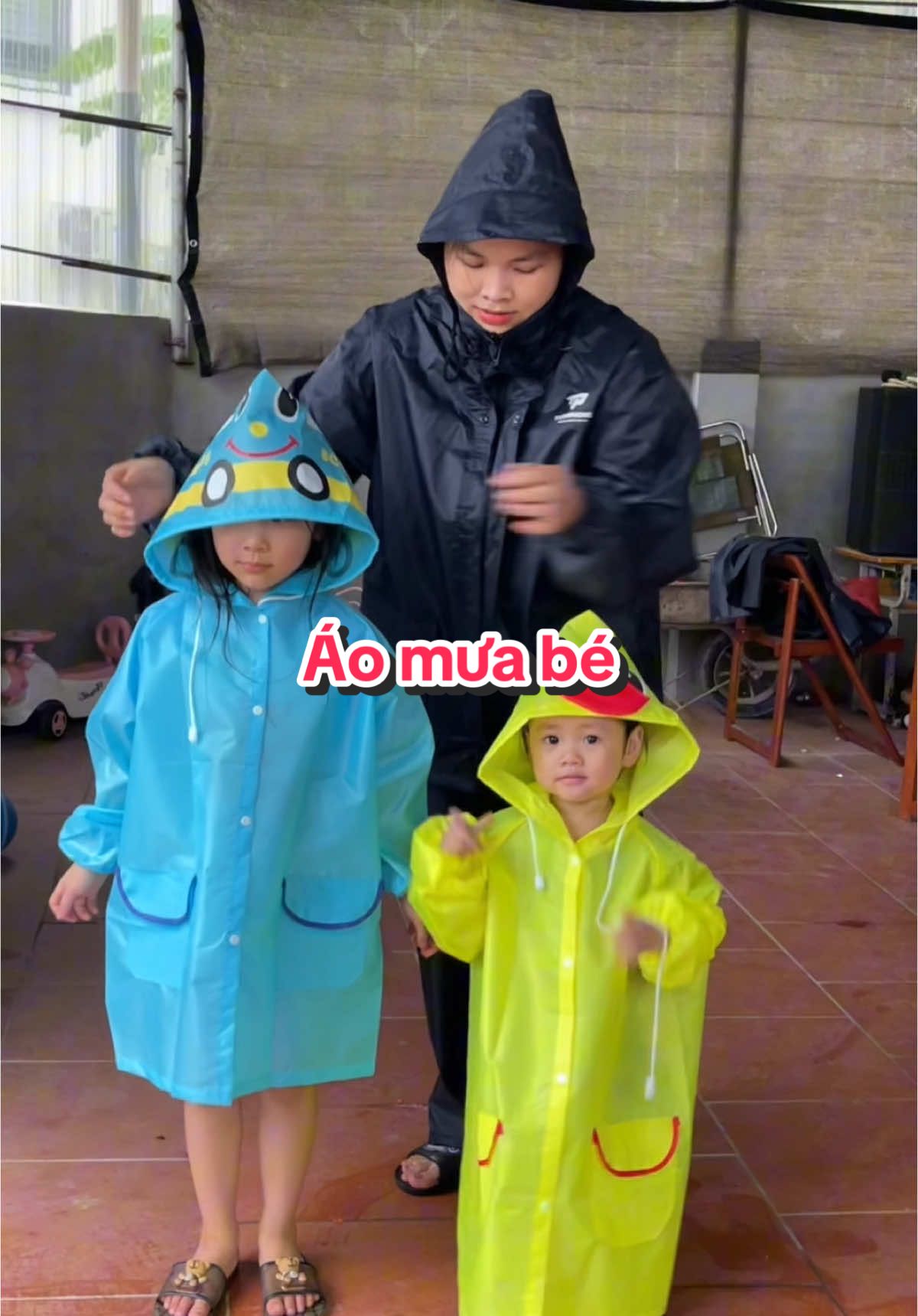Áo mưa cho bé. Áo mưa trẻ em  #aomuatreem #aomuadihoc #aomuachobe 