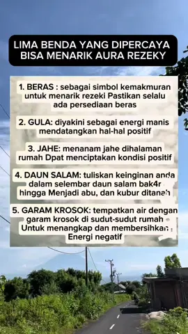 Lima benda yang  di oercaya bisa menarik sura rezeky 😇😇😇