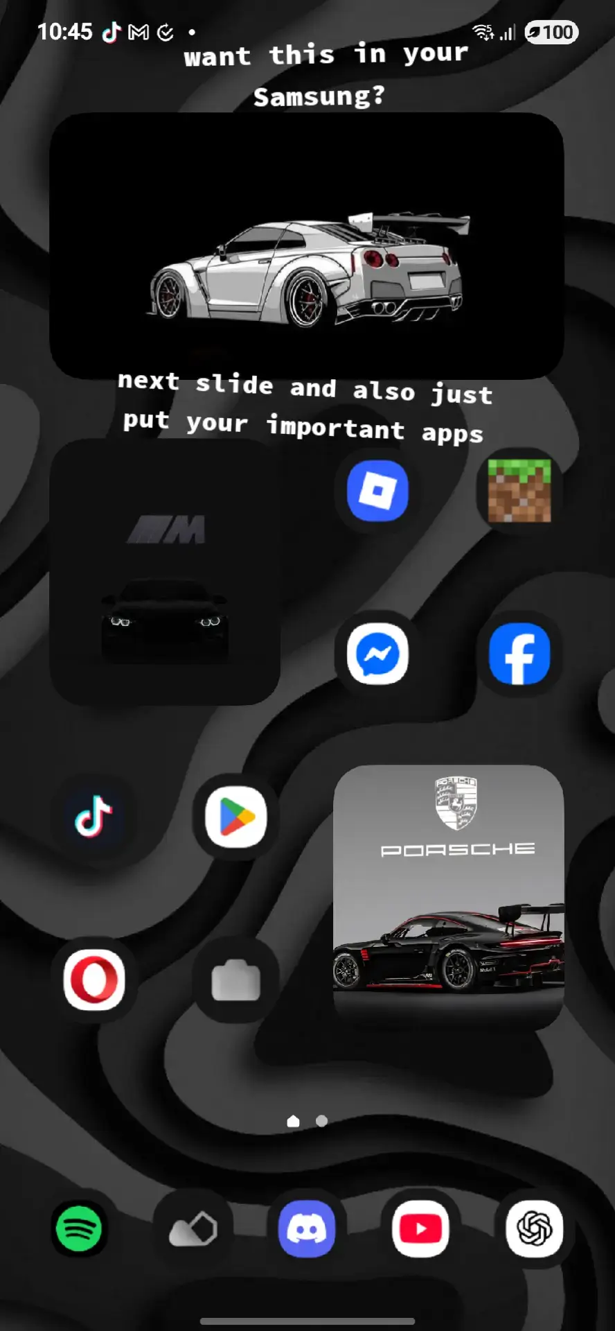#widgets #wallpaper #fyp #fypage #car #cars #samsung #dark #black #abstract #bmw #m #porsche #porschegt3rs #nissan #gtr 