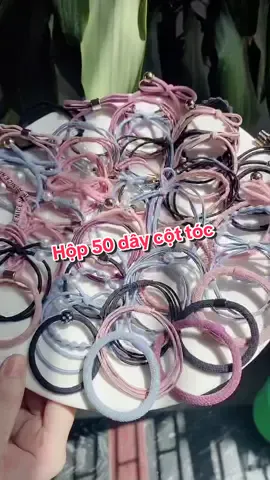 Hộp 50 dây cột tóc mix nhiều mẫu cho nàng thay đổi mỗi ngày#daycottoc #daycottochanquoc #phukientoc #phukientocxinh🎀🌼🥰☘️🌼💛 #CapCut 