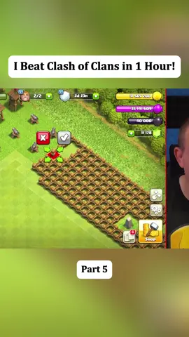 I Beat Clash of Clans in 1 Hour! #supercellpartner #coc #clashofclans #cleaning 