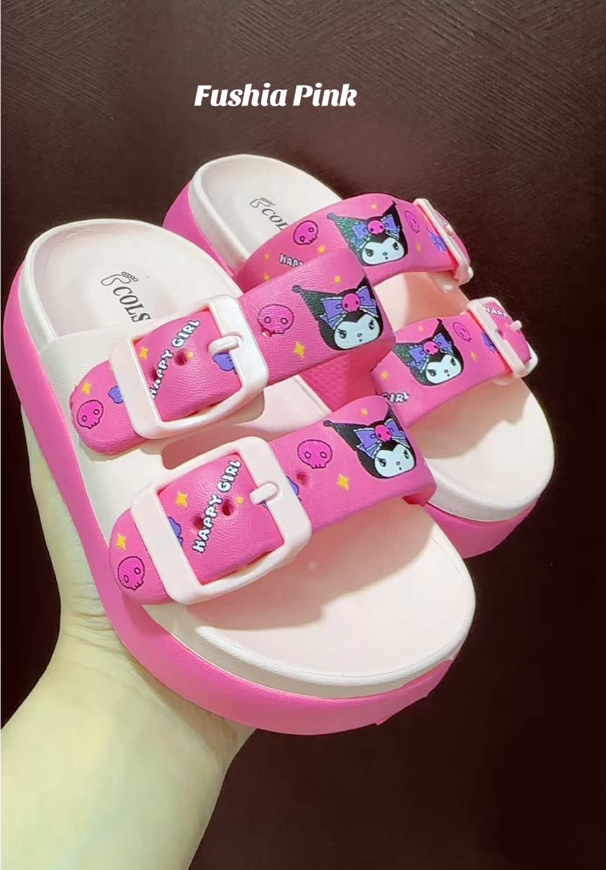 24-35 size 👣 adjustable strap #slippersforkids #slippers #kuromislippers 
