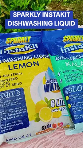 Sparkly INSTAKIT dishwashing liquid ✨ #sparkly #sparklyinstakit #sparklydishwashingliquidkit #diydishwashingliquid #diydishwashingliquidkit #dishwahingliquid #premixeddishwashingliquid 