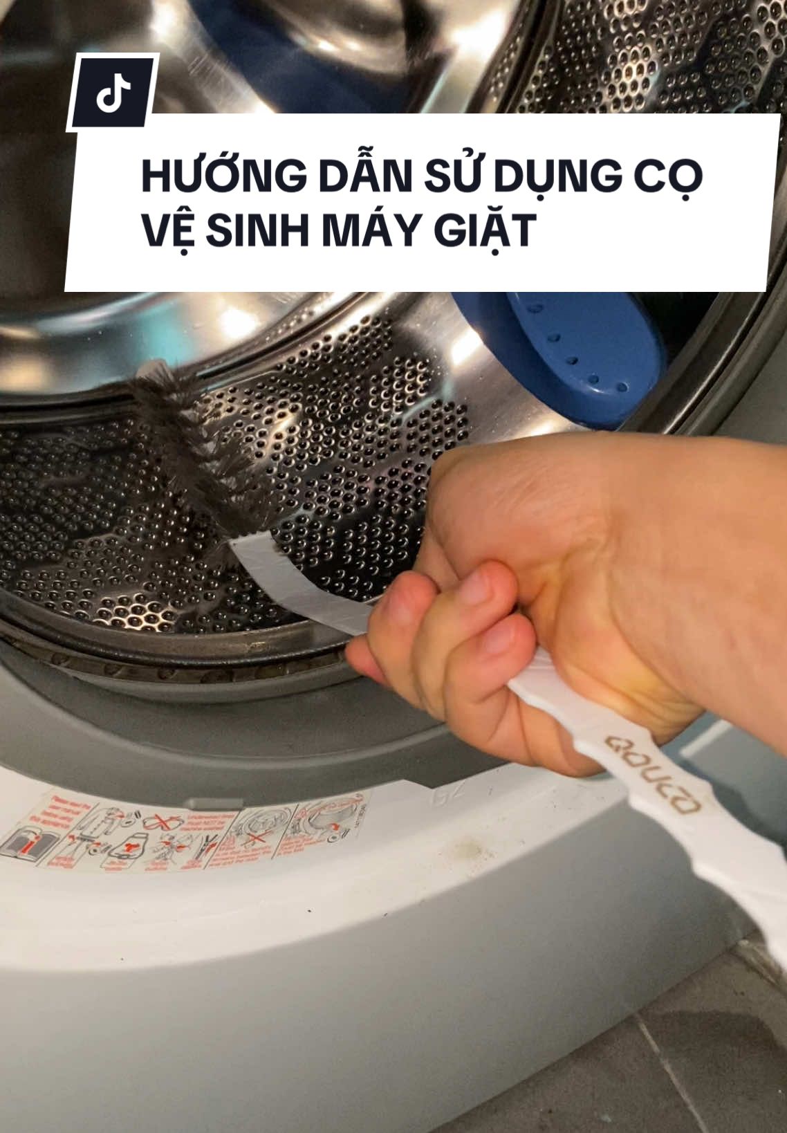 hướng dẫn sử dụng cọ đánh lồng máy giặt #minihome #tienichnho 