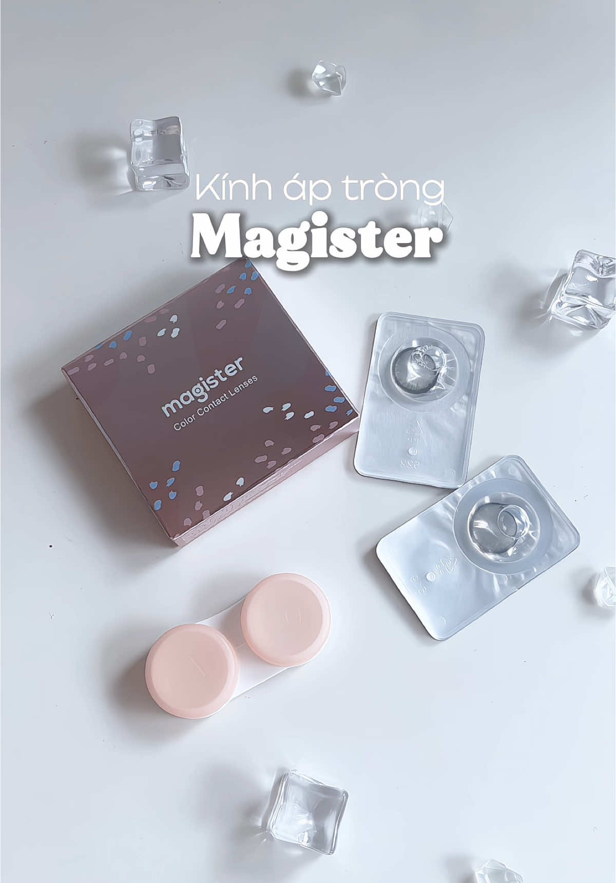 Nhìn tây lắm nha mí bà #kinhaptrong #lensmat #magister #makeup #cherryunboxx #unboxing #review #xh #viral #xuhuong 
