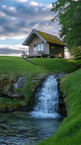 #CabinVibesByTheFalls 🌿