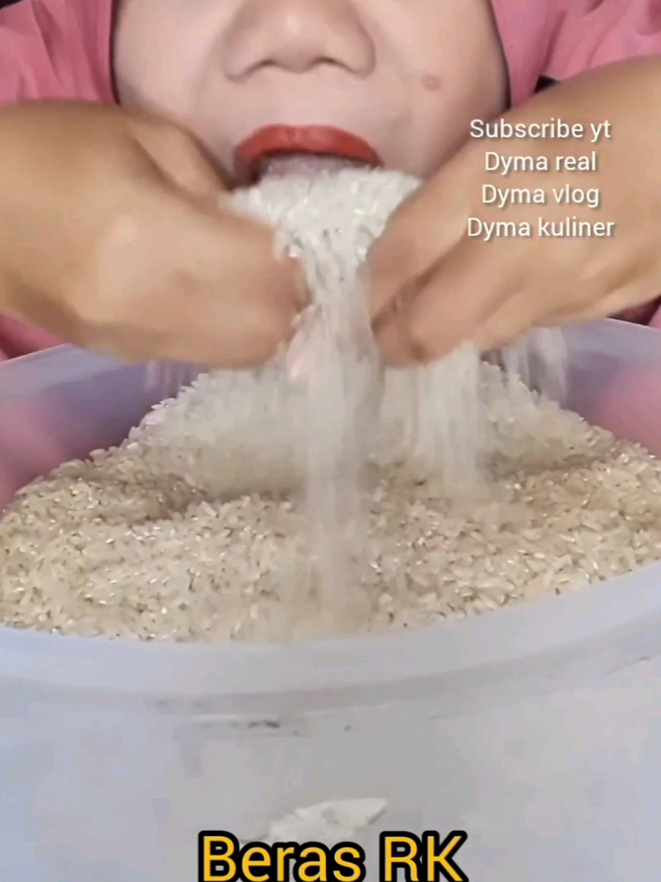Beras RK di toples gede'🤤 @Asmrberas✅  #makanberasmentah #rawriceeating #berasbasmati #shorts #asmr #fyp 
