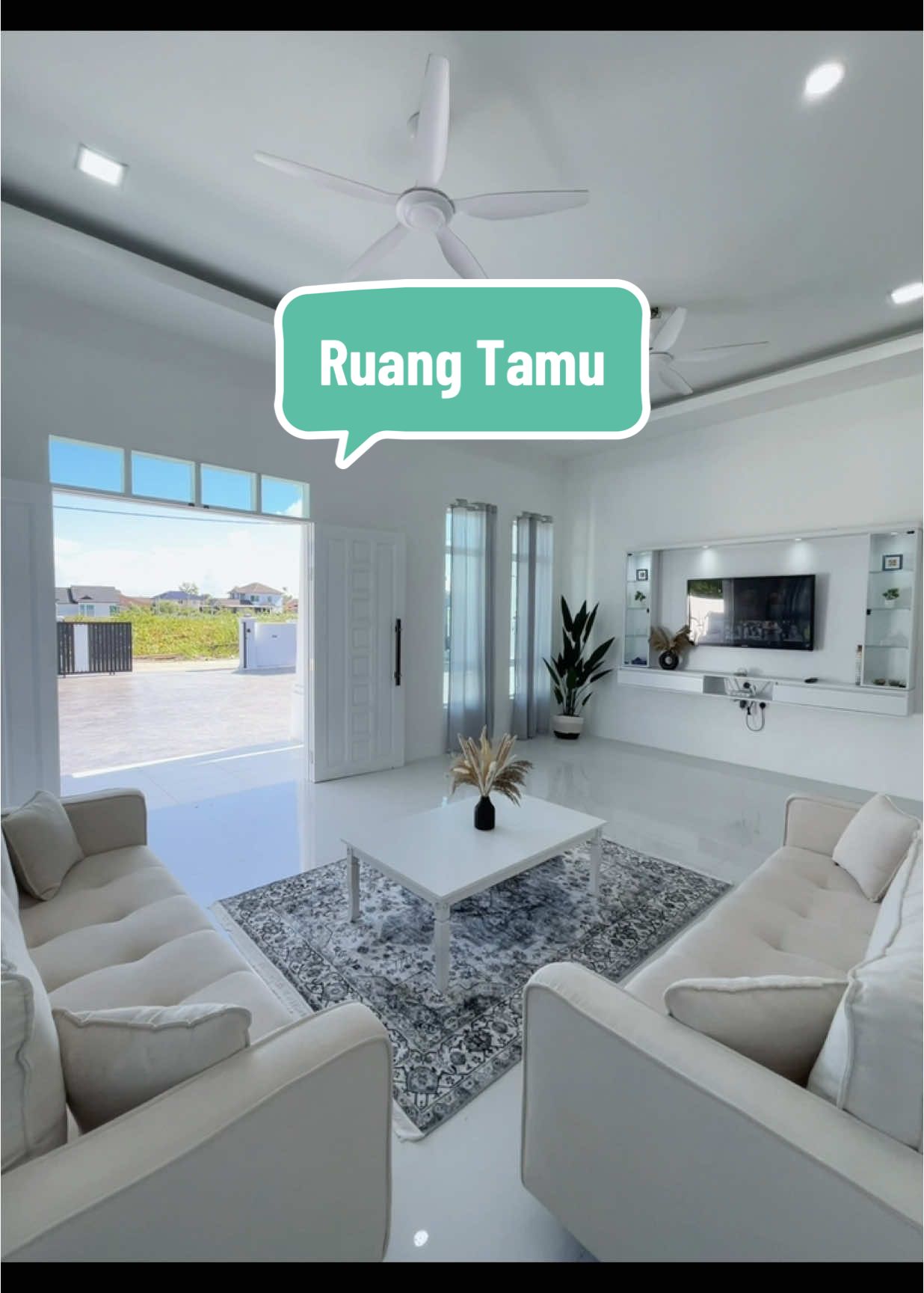 Rung tamu / Living Room 🛋️ #villasixonenine #barangrumah #ruangtamu #ruangkeluarga 