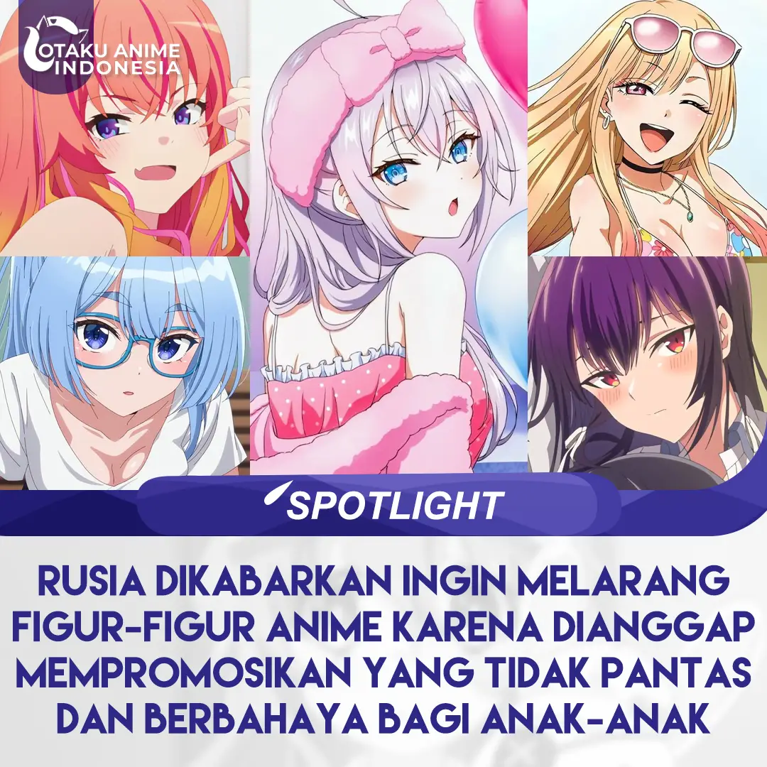 Sebuah usulan legislatif dari Rusia menjadi sorotan karena menyebut jika figur koleksi bergaya anime atau manga dianggap berbahaya bagi anak-anak dan mempromosikan yang tidak pantas, mengingat sering adanya figur  dengan pose yang terlihat Yabai. Hal ini menimbulkan kekhawatiran di kalangan kolektor, ilustrator, dan penggemar anime di Rusia, sebab mereka melihat tindakan ini sebagai pintu masuk menuju penyensoran produk-produk budaya Jepang di negara tersebut. ↪️ Sumber:anmosugoi #otaku_anime_indonesia #spotlight_otaku #jepang #figur #otaku #animeindo #fyp 