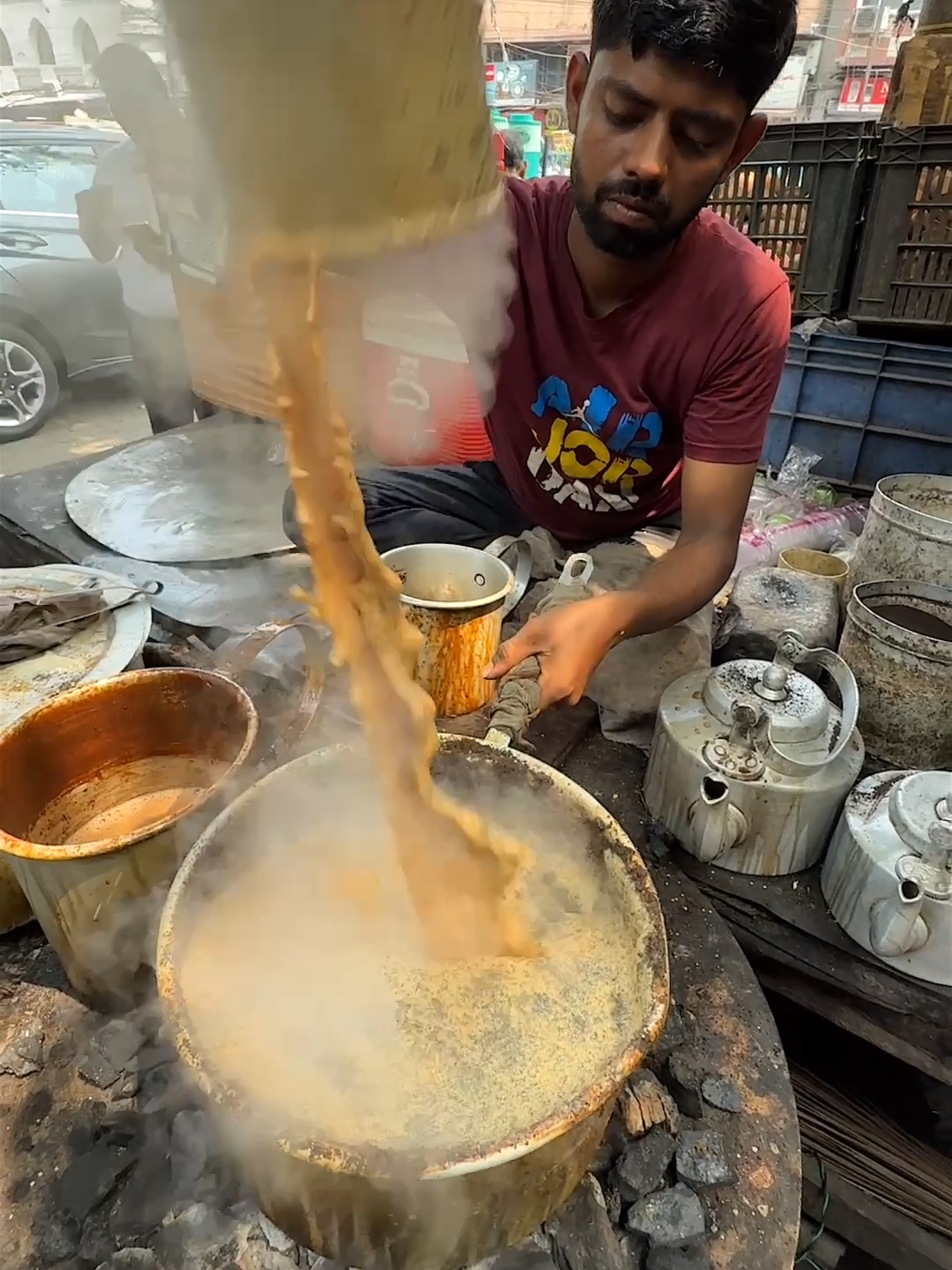 You Must Try This Soul-Cleansing Indian Chai!   📍Kolkata in India    #indianstreetfood #chai #indiantea