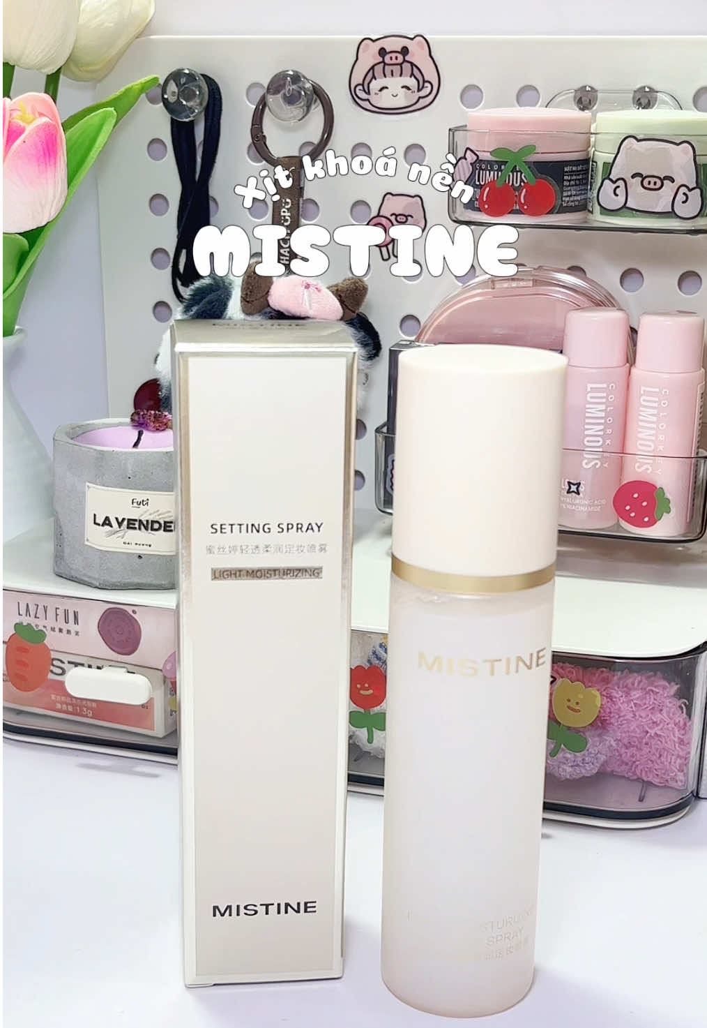 Xịt khoá makeup Mistine siu đỉnh luôn mấy bà uii #mistine #xitkhoamakeup #xitkhoanenmistine #xuhuong 