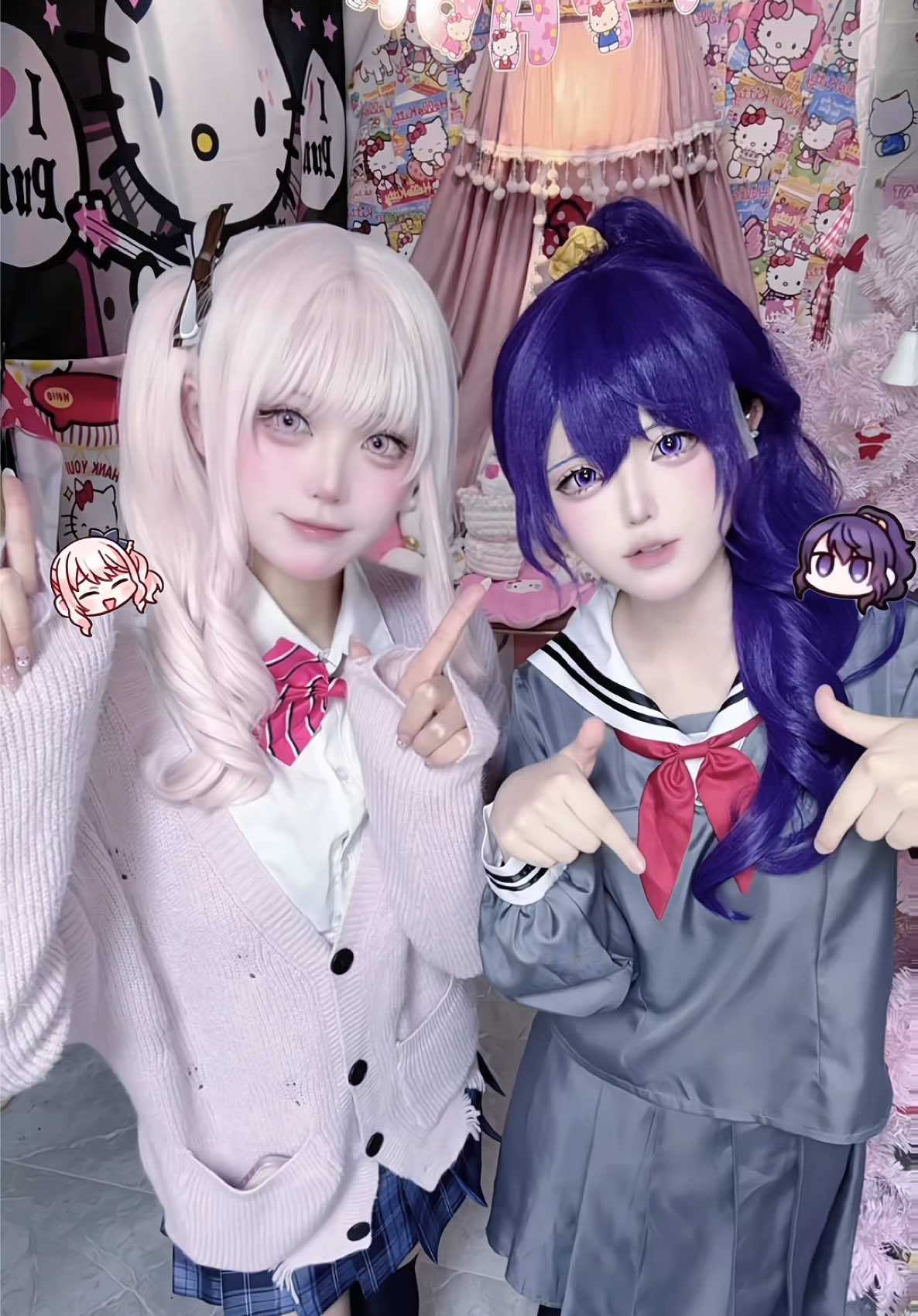 👼🏻😈 #コスプレ #pjsk #prsk_cos #プロセカ #朝比奈まふゆ #暁山瑞希 #朝比奈まふゆコスプレ #暁山瑞希コスプレ #akiyamamizuki #asahinamafuyu 
