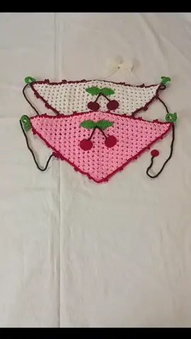 crochet cherry bandana #crochet #crochetnepal #crochetbandana 